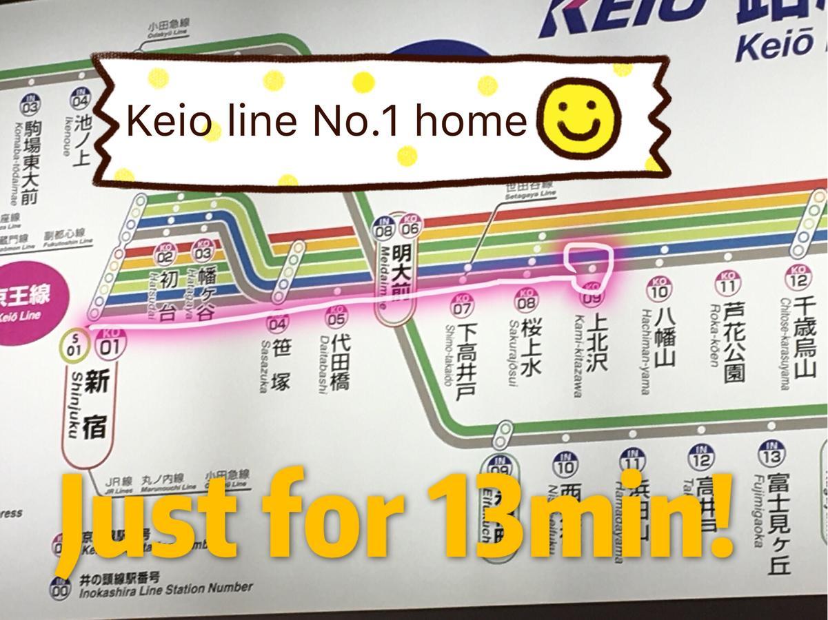 世田谷 大晶家 Direct To Shinjuku For 13Min 上北沢3分 近涉谷新宿 Tokio Exterior foto